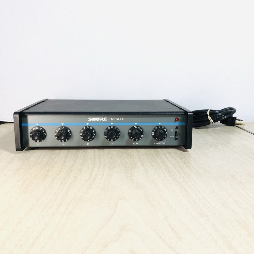 Shure M268 4 Channel Microphone Mixer -Black Untested Only Power Tested! Pls See